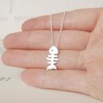 sterling silver fish bone n..