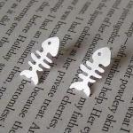 sterling silver fish bone e..