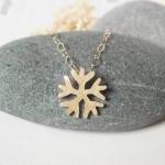 mini snowflake necklace in ..