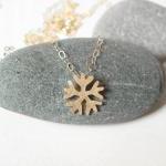 mini snowflake necklace in ..