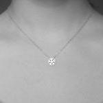 mini snowflake necklace in ..