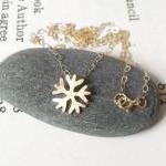 mini snowflake necklace in ..
