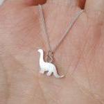 dinosaur necklace in sterli..