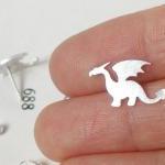 dragon earring studs in ste..
