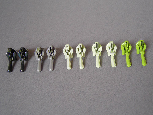 zipper ear studs collection No. 7 (limited edition)