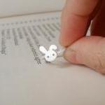 bunny rabbit ring in sterli..