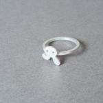 bunny rabbit ring in sterli..